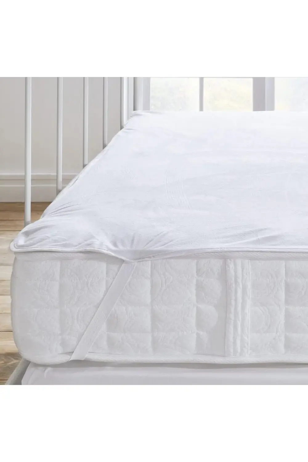 BRFShop Bedding Micro Fit Lastikli Alez Tek Kişilik Alez - Beyaz