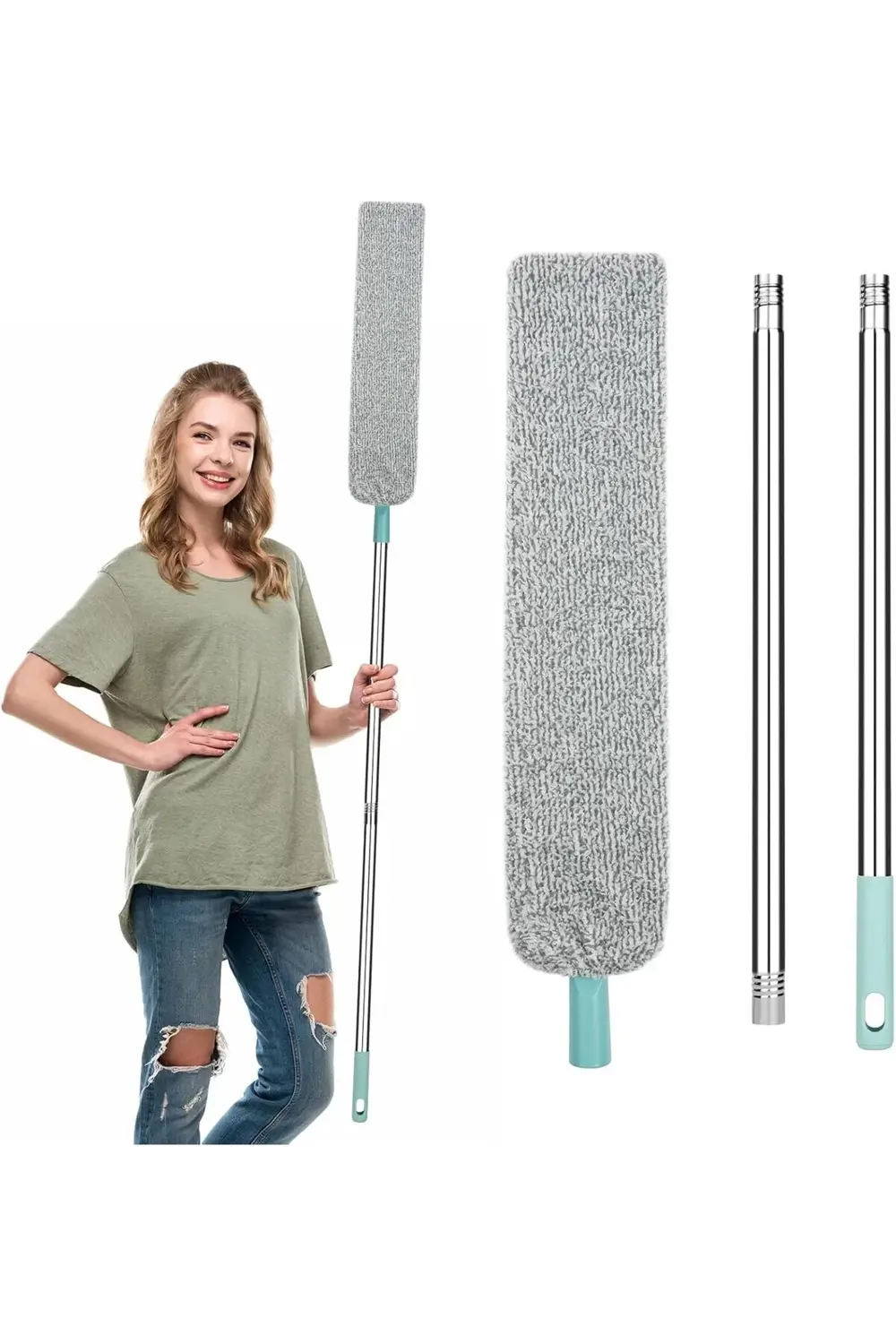 BRFShop Boşluk Temizleme Silgisi, Uzun Saplı Yeniden Kullanılabil