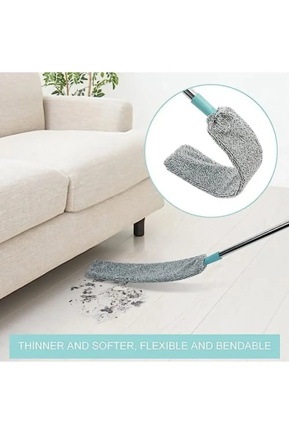 BRFShop Boşluk Temizleme Silgisi, Uzun Saplı Yeniden Kullanılabil