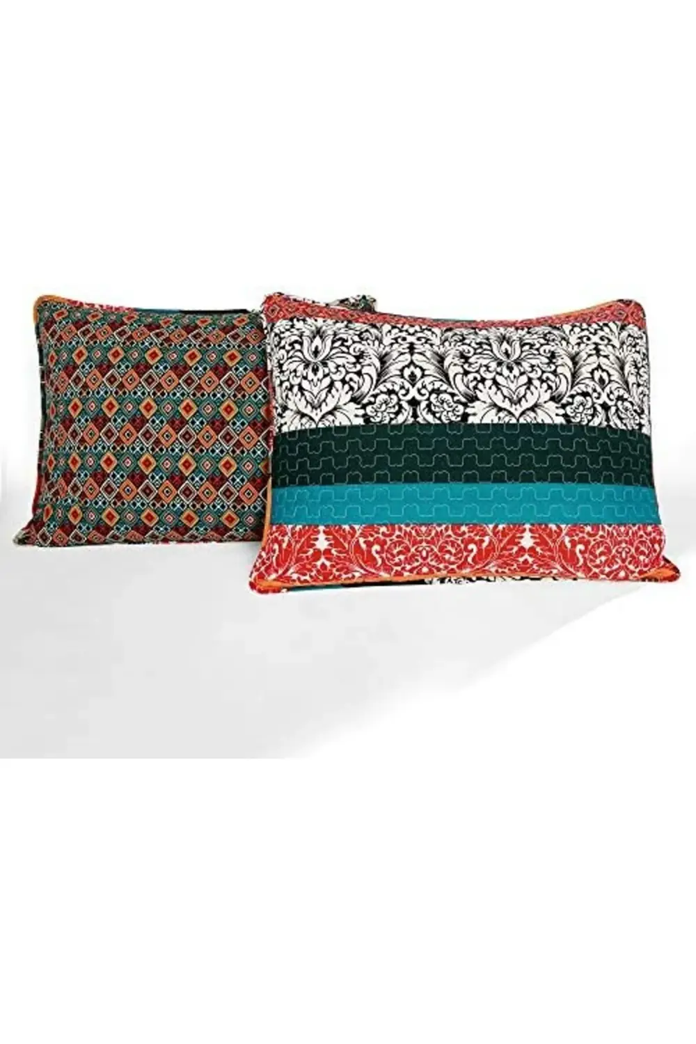 BRFShop Decor Boho Çizgili Yorgan Ters Çevrilebilir 3 Parça Bohem