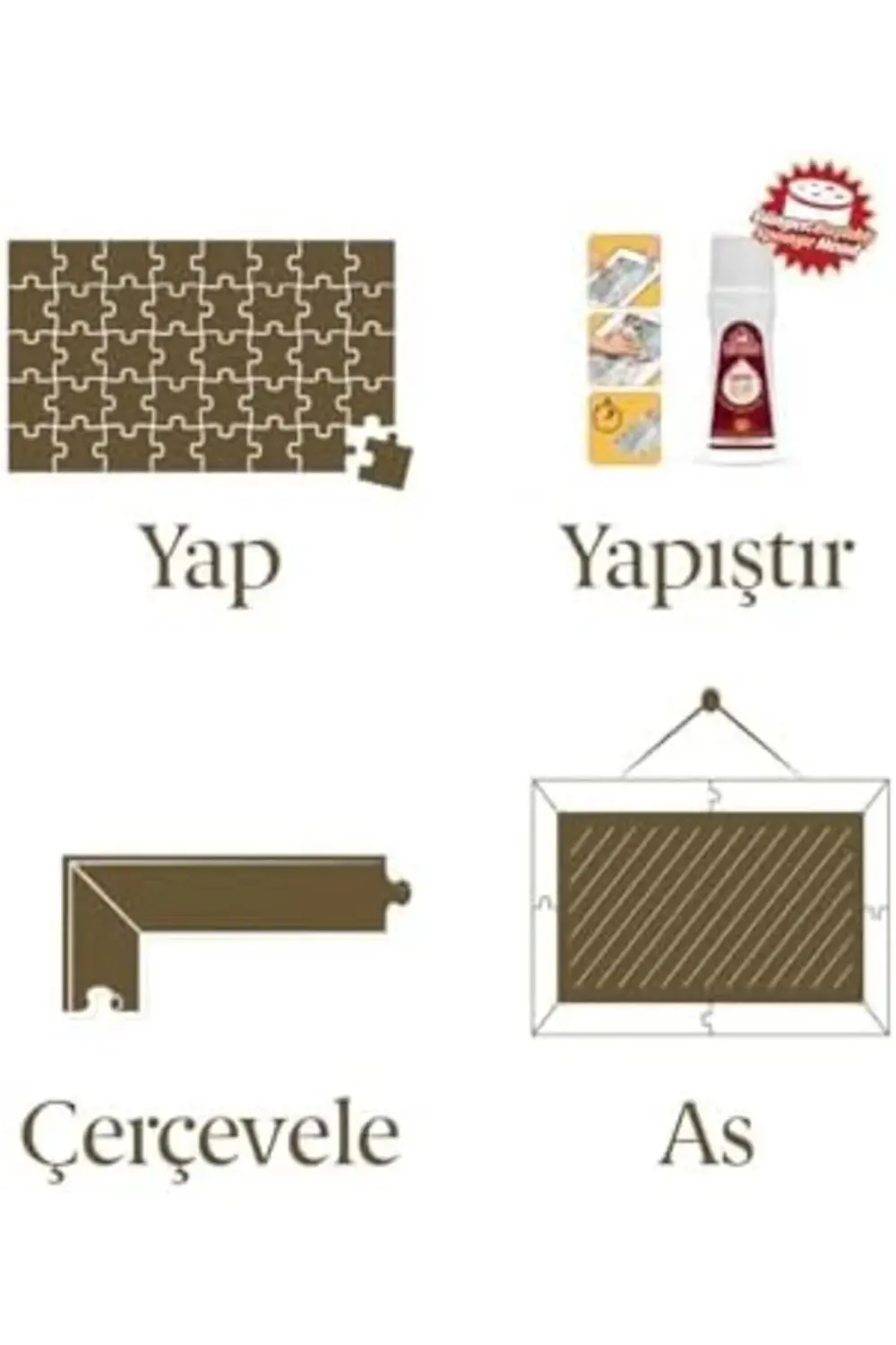 BRFShop Puzzle Ayet-El Kürsi Ve Nazar Duası 1000 Parça Çerçeveli BRFShop Puzzle Ayet-El Kürsi Ve Nazar Duası 1000 Parça Çerçeveli