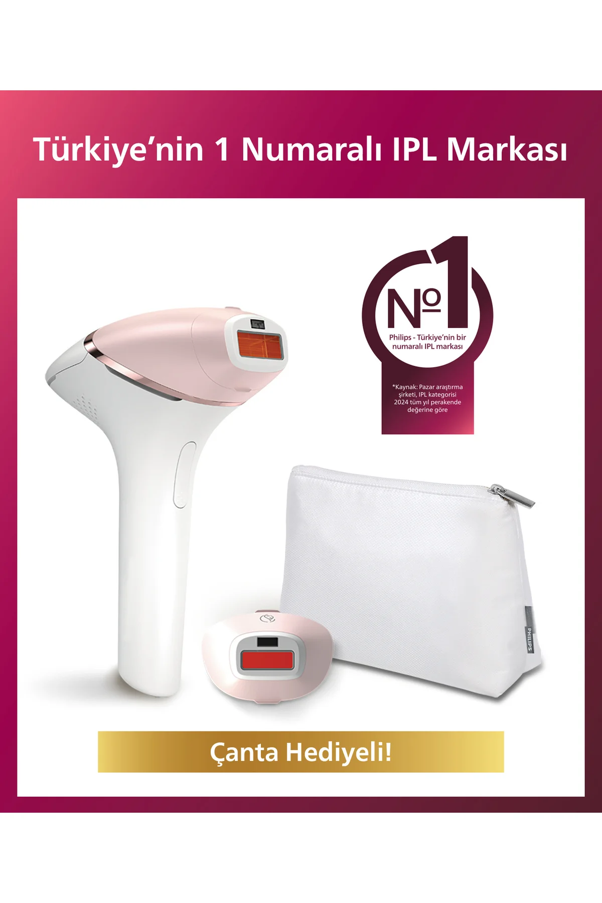 BRI950/00 Lumea Lazer Epilasyon IPL Tüy Alma Cihazı,ÇantaHEDİYELİ