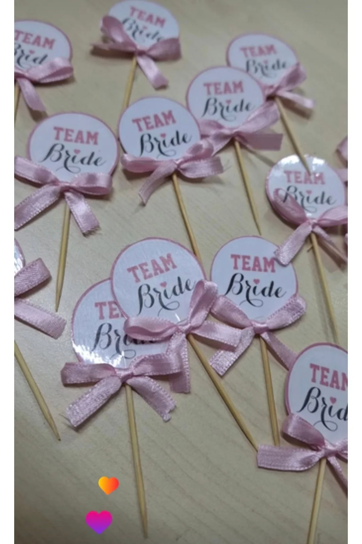Bride Team Bekarlığa Veda Partisi Temalı Kürdan Pasta Süsü 15 Adet