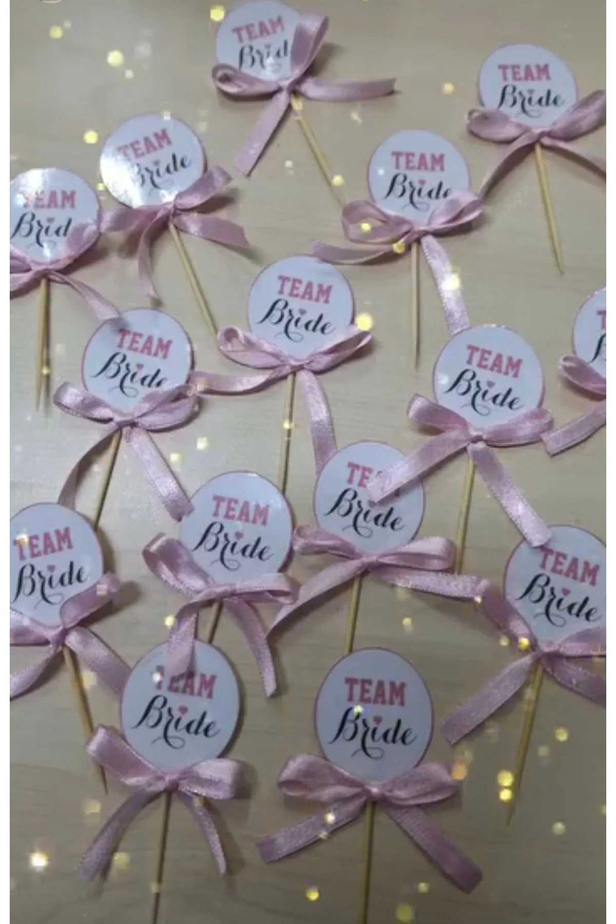 Bride Team Bekarlığa Veda Partisi Temalı Kürdan Pasta Süsü 15 Adet