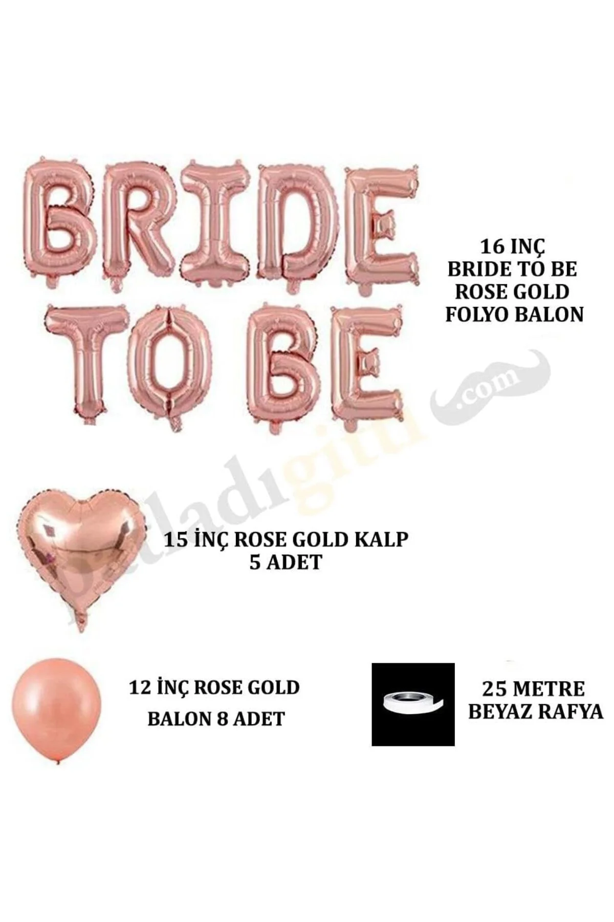 Bride To Be Bekarlığa Veda Parti Kutlama Seti (Set 1)
