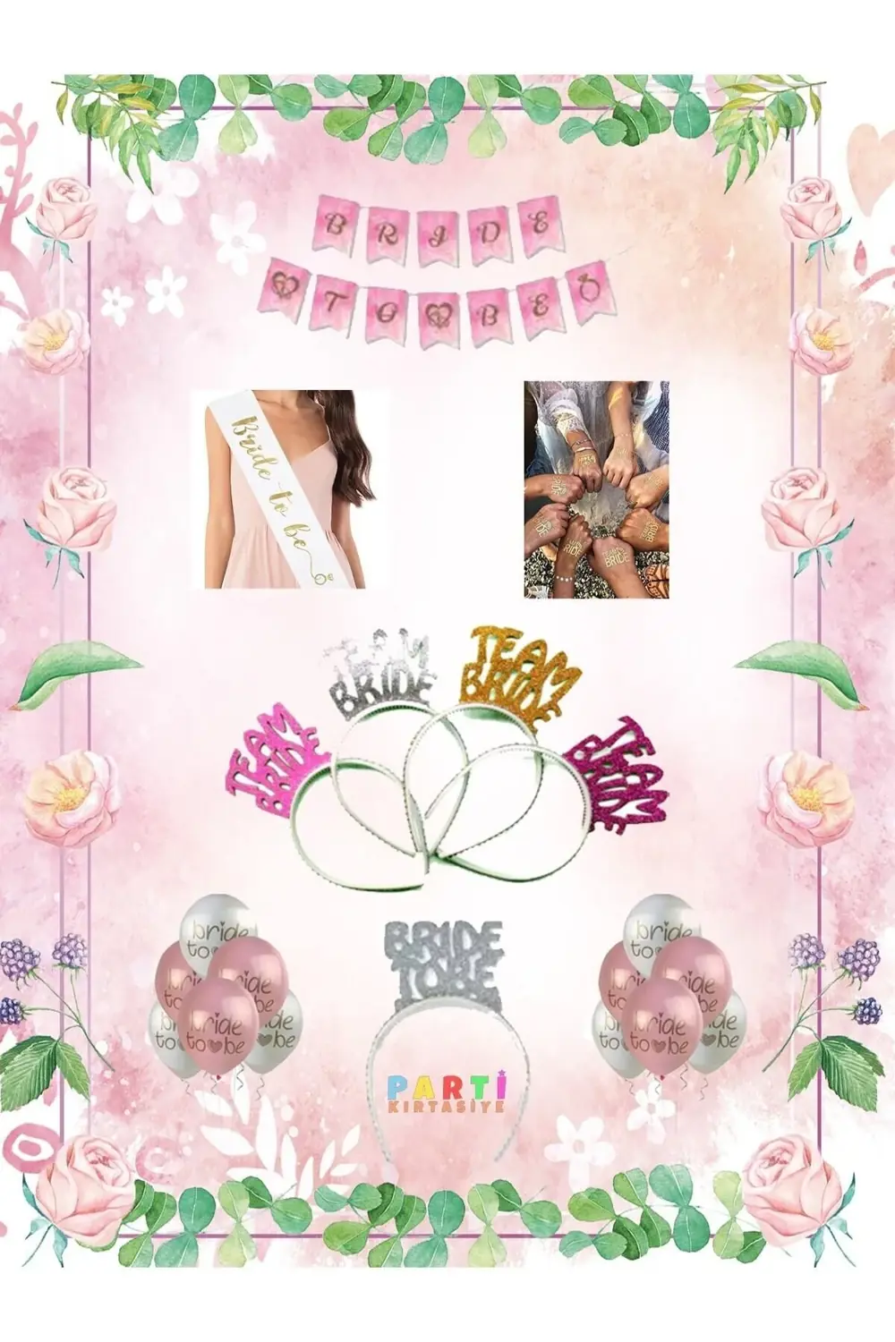 Bride To Be Parti Seti Bekarlığa Veda Partisi Set