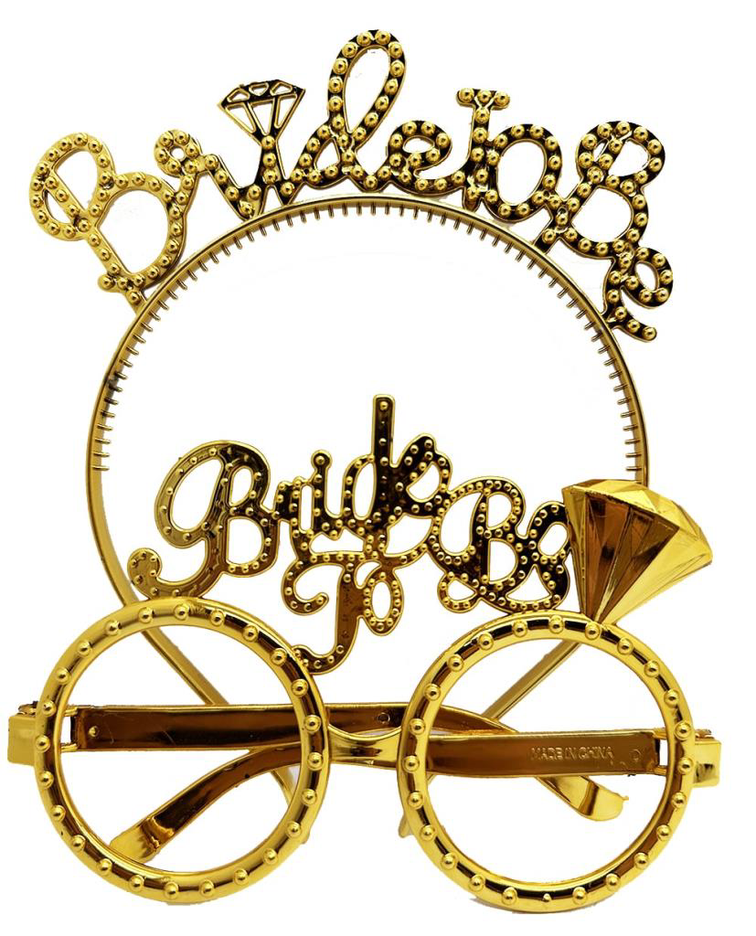 BrideToBeYazılıTaçveBrideToBeYazılıGözlükSetiAltınRenk BrideToBeYazılıTaçveBrideToBeYazılıGözlükSetiAltınRenk