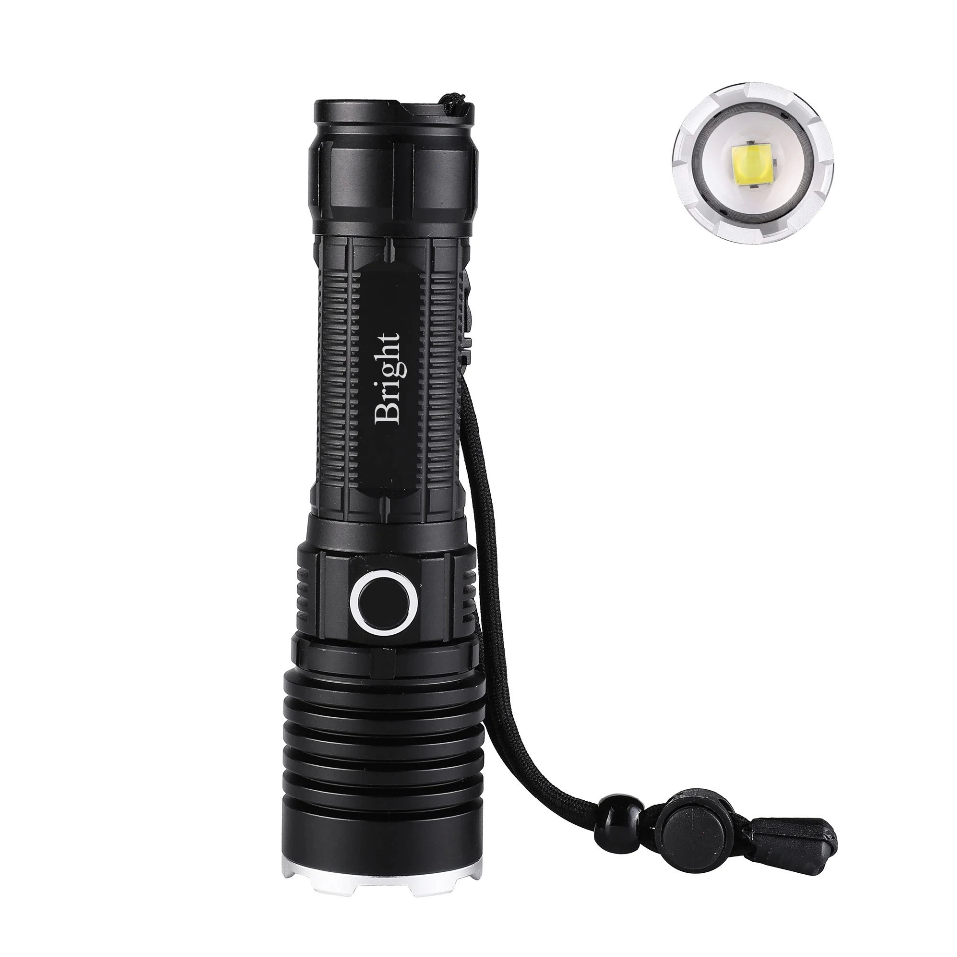 Bright Ght-5761 Xp90 Led 3 Mod Zoomlu Yağmur Suyu Geçirmez Şarjlı