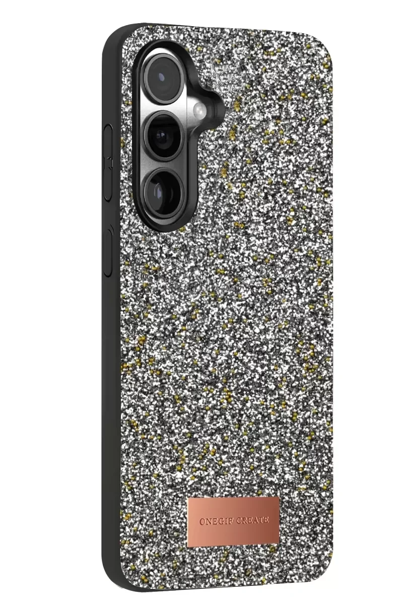 Bright Simli Kapak - Galaxy S24 FE ile Uyumlu, Boncuk İşlemeli Şık Telefon Kılıfı