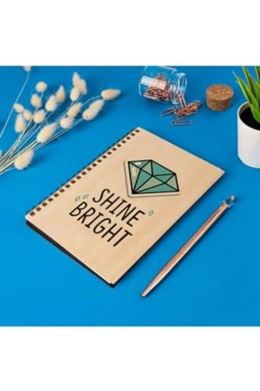 Bright Tasarımlı 8 Cm X 12 Cm Ölçülerinde Çizgisiz 48 Yaprak Ahşa