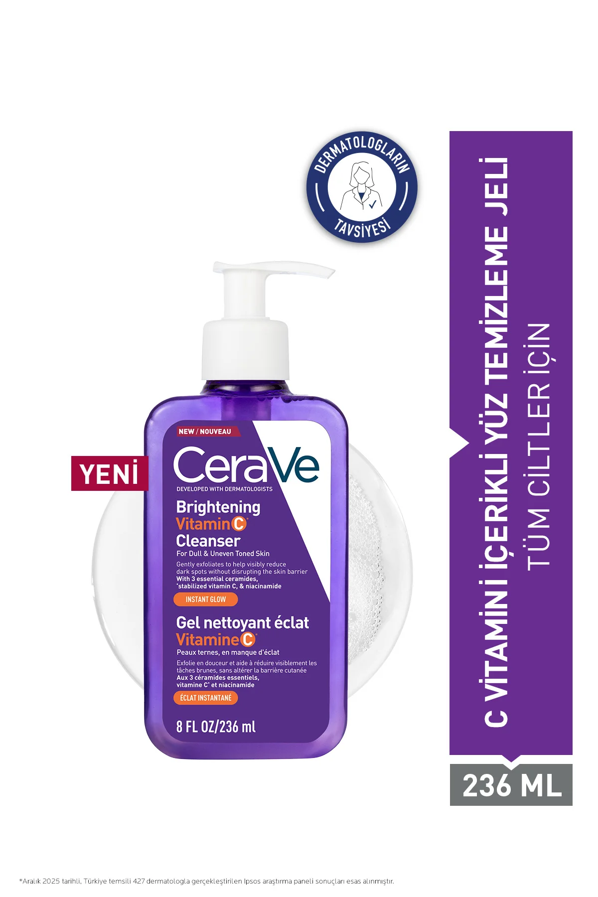 Brightening C Vitamini İçerikli Aydınlatıcı Yüz Temizleme Jeli (Tüm Cilt Tipleri İçin) 236 ml Fiyatı, Yorumları ve Özellikleri