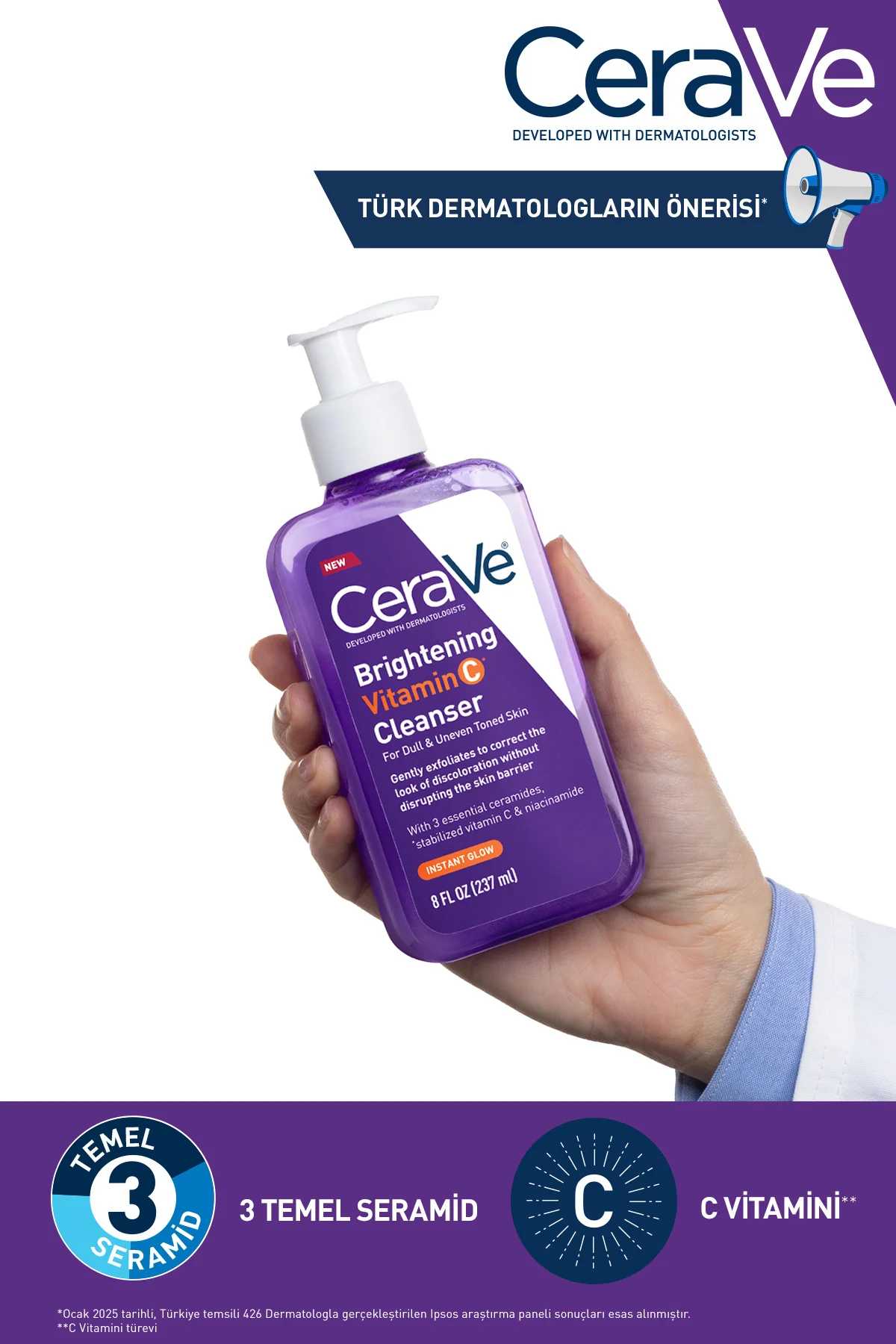 Brightening C Vitamini İçerikli Aydınlatıcı Yüz Temizleme Jeli (Tüm Cilt Tipleri İçin) 236 ml Fiyatı, Yorumları ve Özellikleri