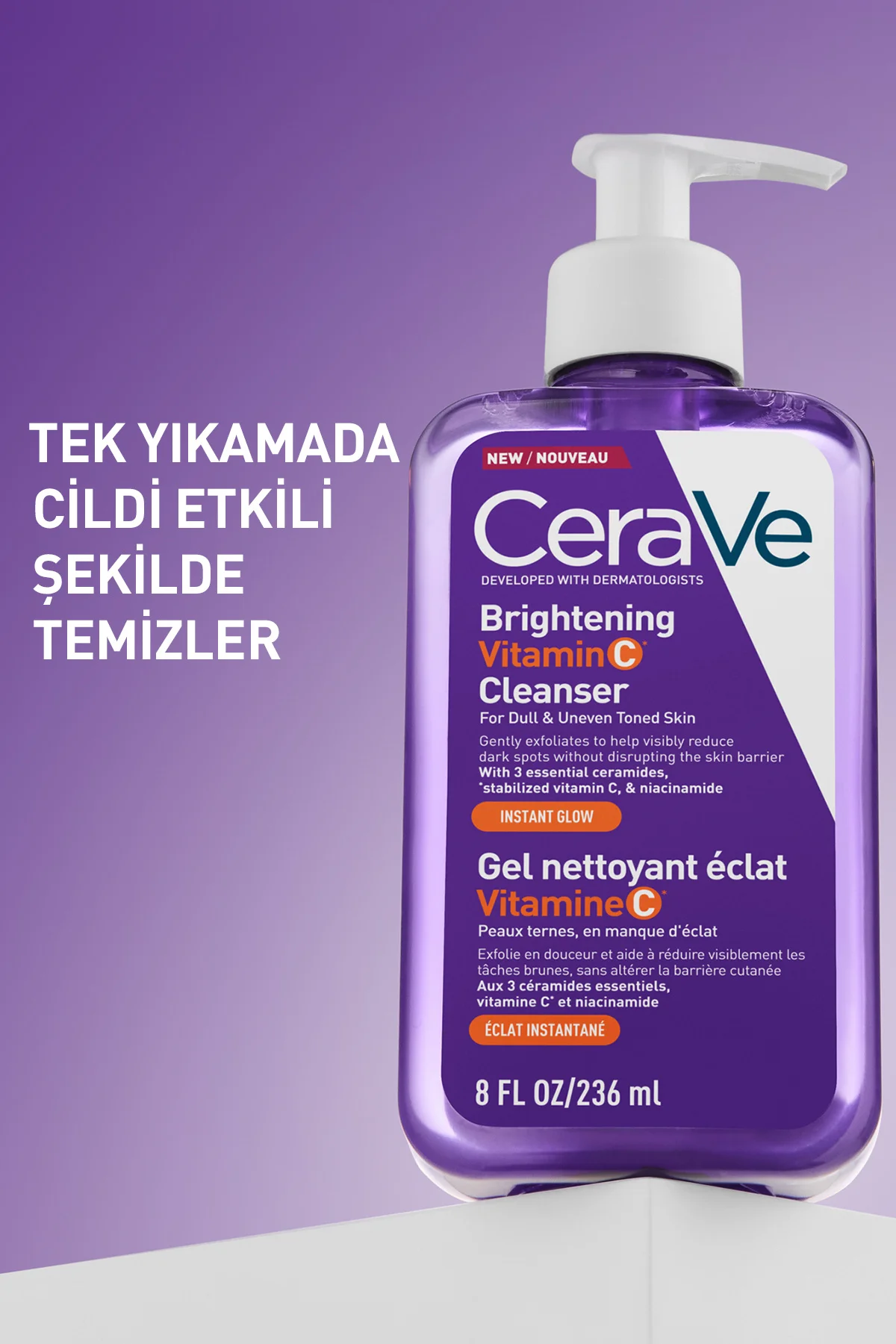Brightening C Vitamini İçerikli Aydınlatıcı Yüz Temizleme Jeli (Tüm Cilt Tipleri İçin) 236 ml Fiyatı, Yorumları ve Özellikleri