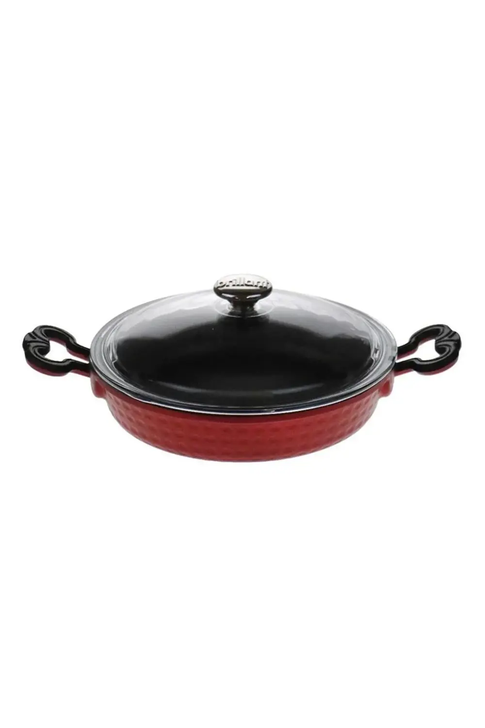 Brillant Situla Döküm Kapaklı Sahan Bordo 18 cm