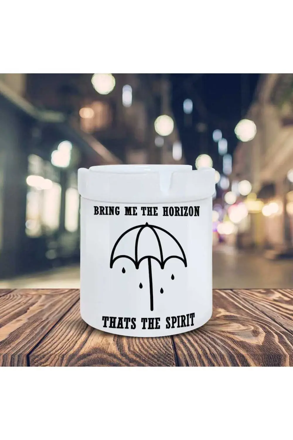 Bring Me The Horizon Yazı Baskılı Küllük Seramik Kül Tablası-298
