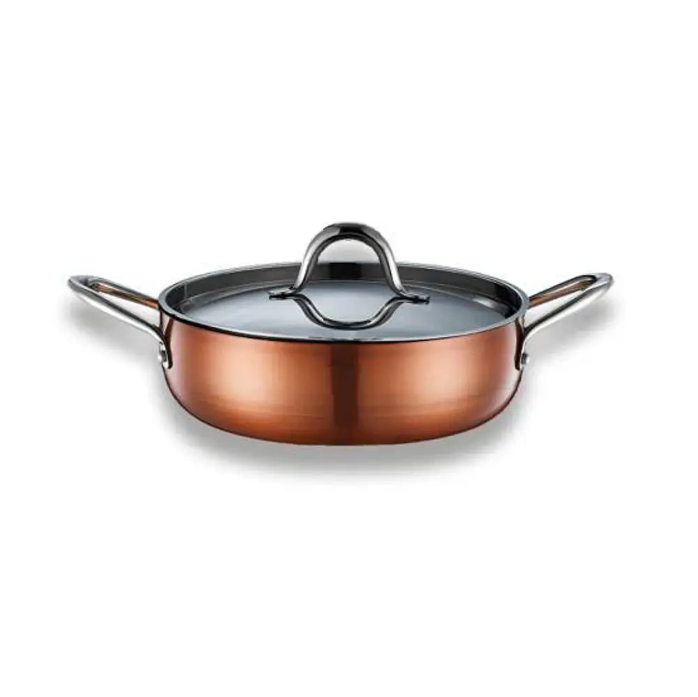 Brioni Copperfield 24 Cm Basık Seramik Tencere CPF123 Brioni Copperfield 24 Cm Basık Seramik Tencere CPF123