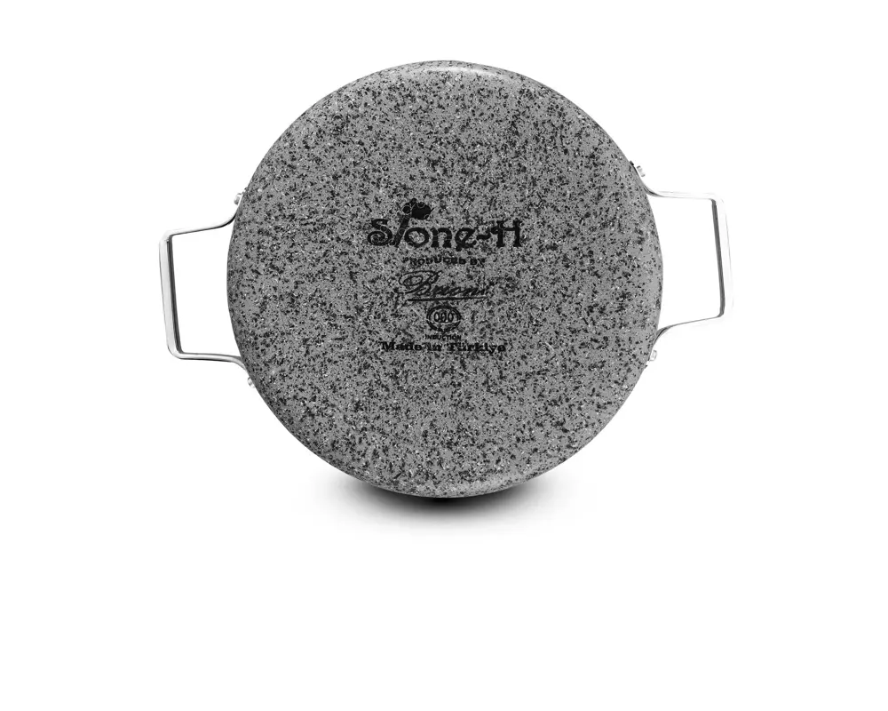 Brioni Stone-Age 26 Cm Çizilmez Yanmaz Yapışmaz Basık Tencere Sh-
