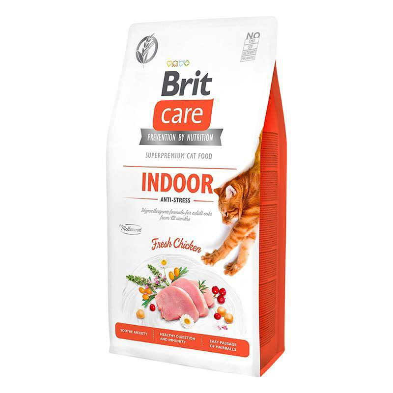 Brit Care Hypoallergenic Indoor Anti Stress Tavuk Etli Tahılsız K