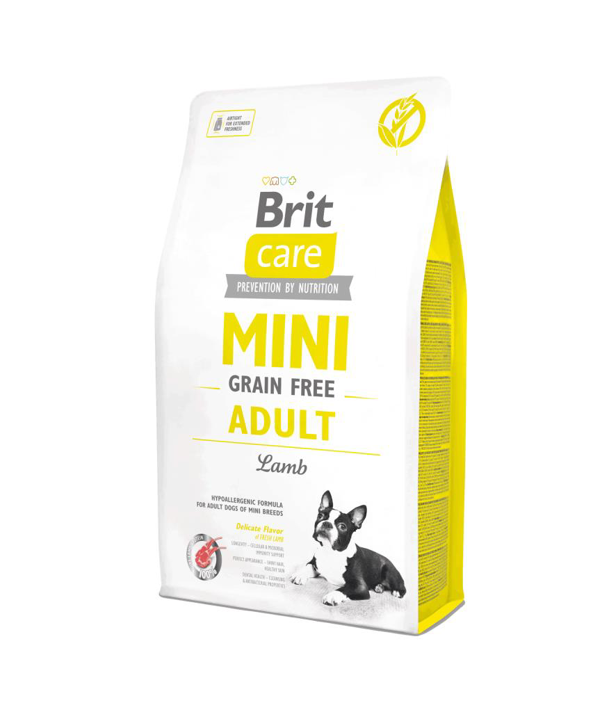 Brit Care Hypoallergenic Mini Kuzu Etli Tahılsız Köpek Maması 2 k
