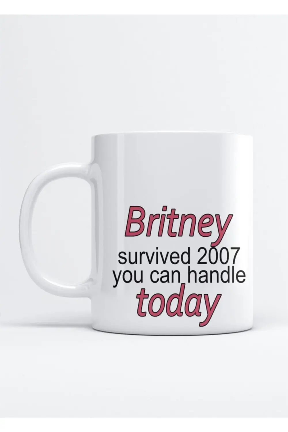 Britney Survived 2007 Baskılı Porselen Kupa Bardak