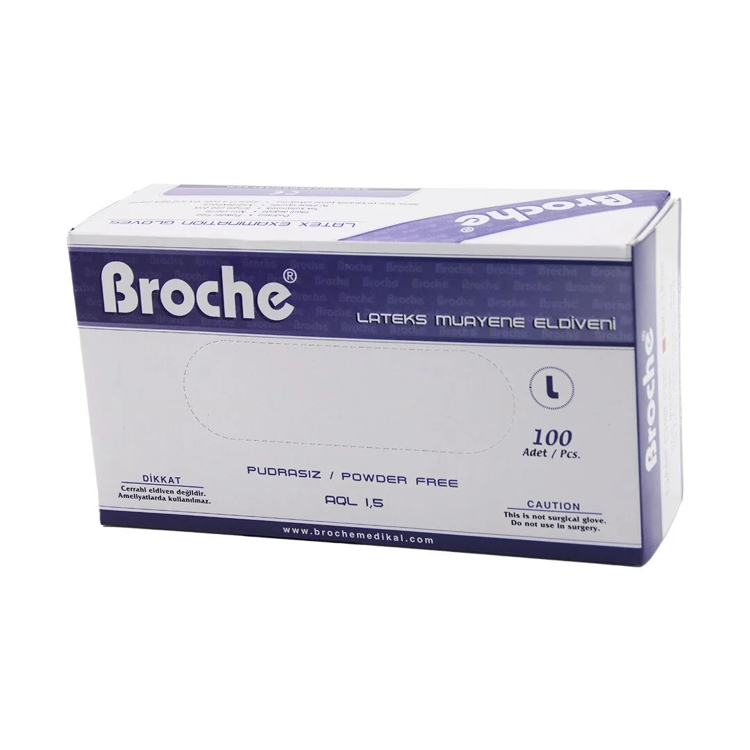 Broche  L  Pudrasız Muayene Eldiveni 100lü Bx40 Fiyatı, Yorumları ve Özellikleri