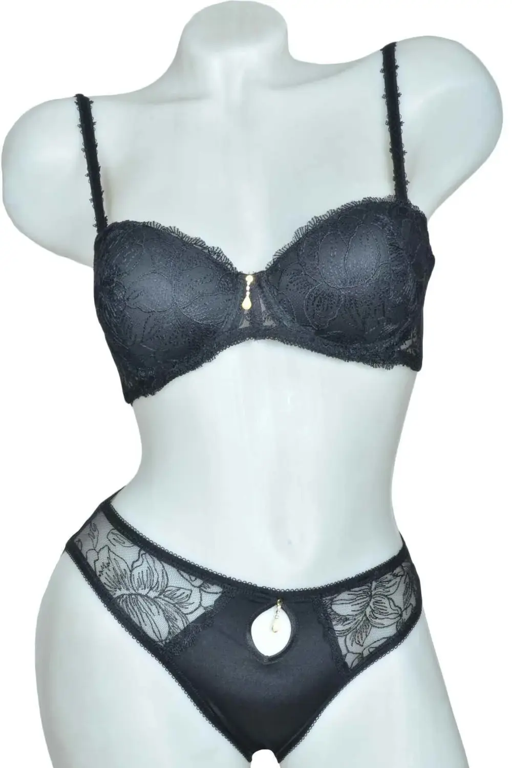 Brode Kaplı Slikonlu Balenli Destekli Sütyen Takımı 5105