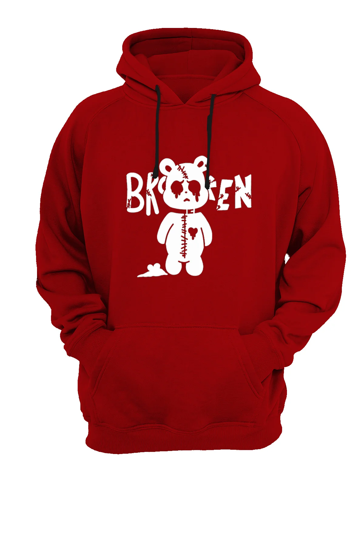 Broken Baskılı , 3 iplik. Şardonlu, İçi Polar, Kalın, (600 gr.) Sweatshirt