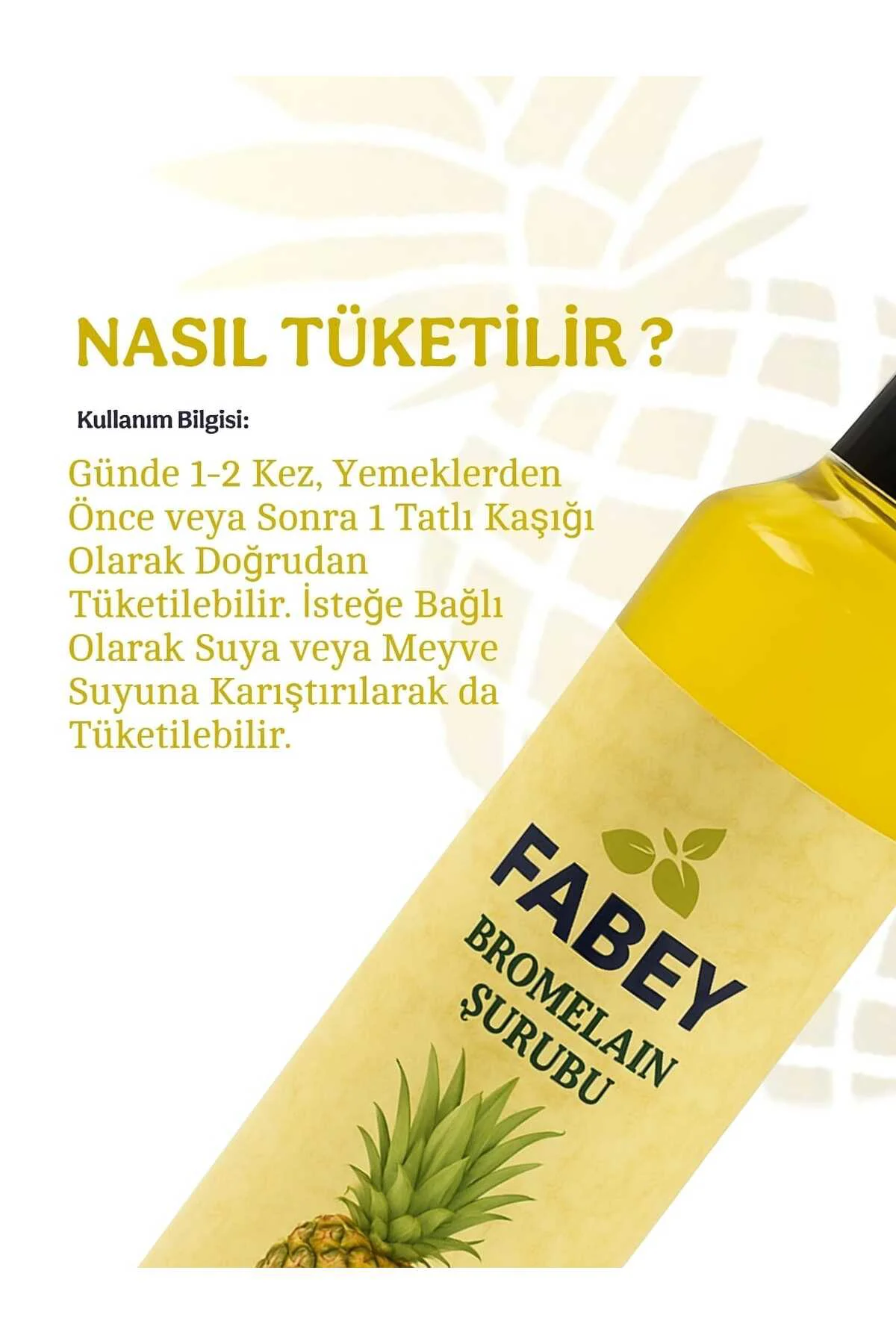 Bromelain Ananas İçeren Şurubu 250ml