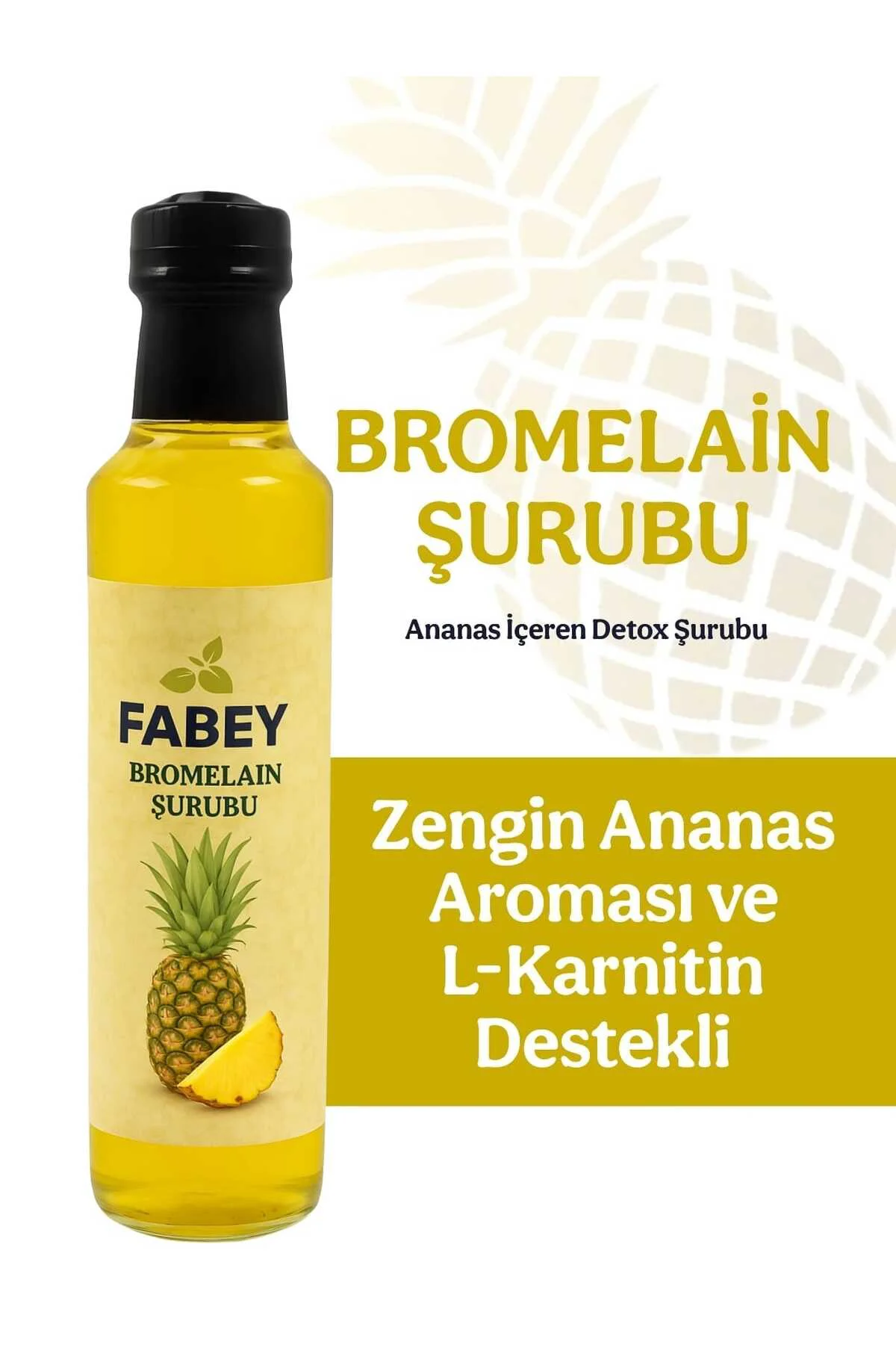 Bromelain Ananas İçeren Şurubu 250ml