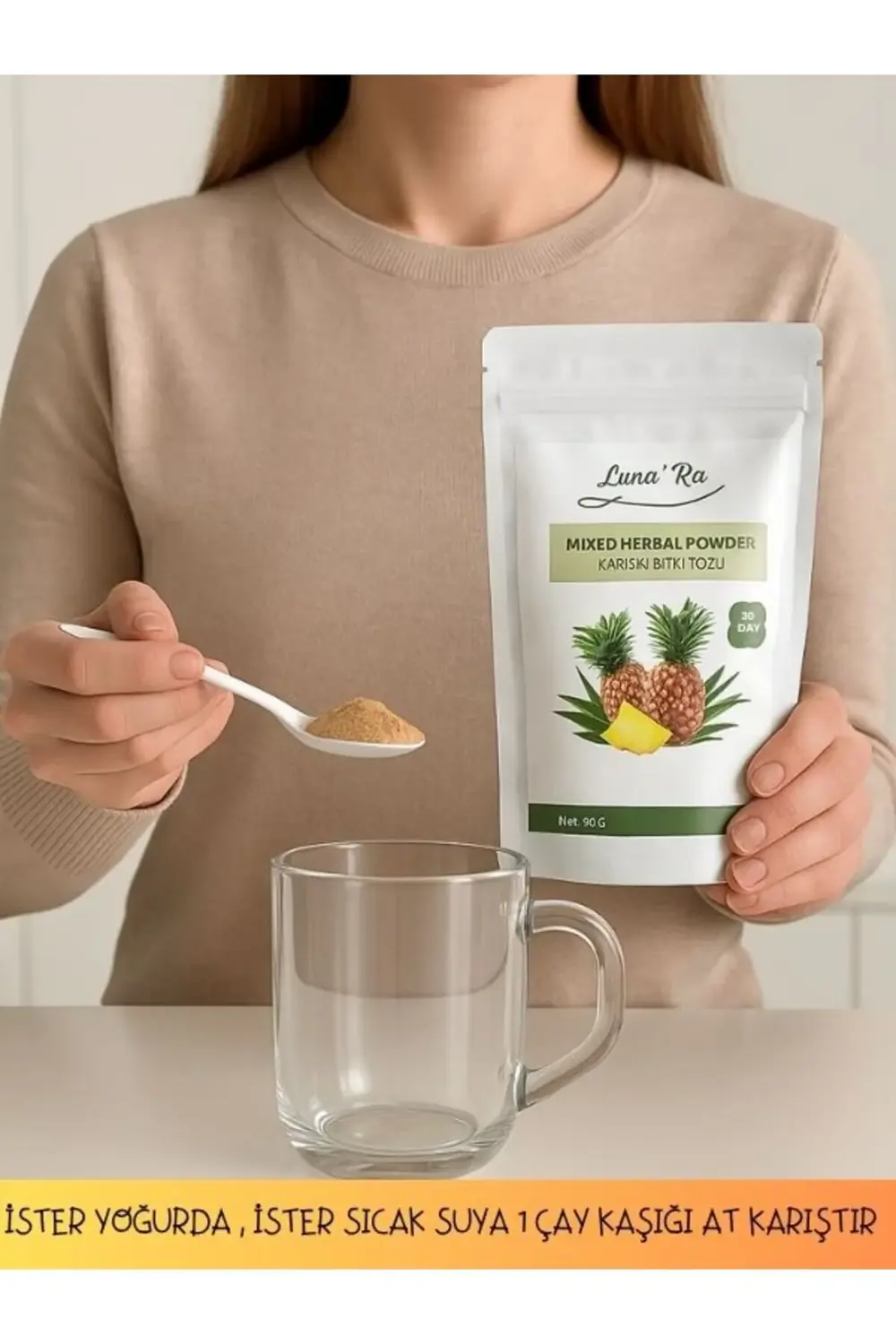 Lunara Desing Bromelain Ananas İçeren Detoks Form Çayı 1 Aylık Kullanım