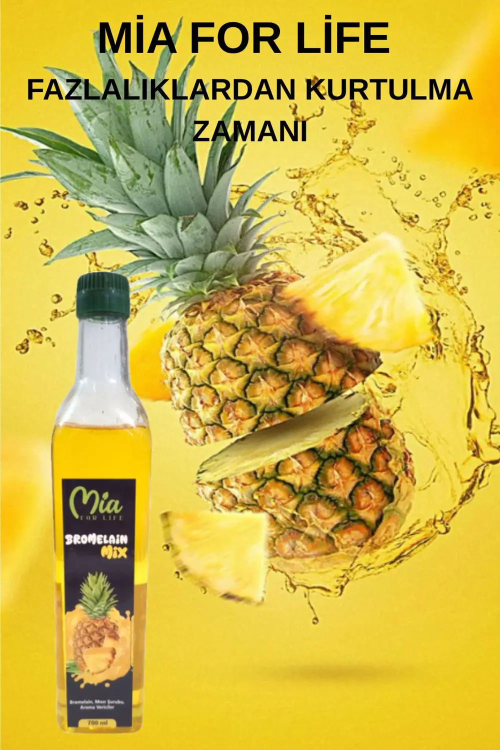 Bromelain Ananas İçeren Şurubu (Koenzim Q10 ve L-Karnitin