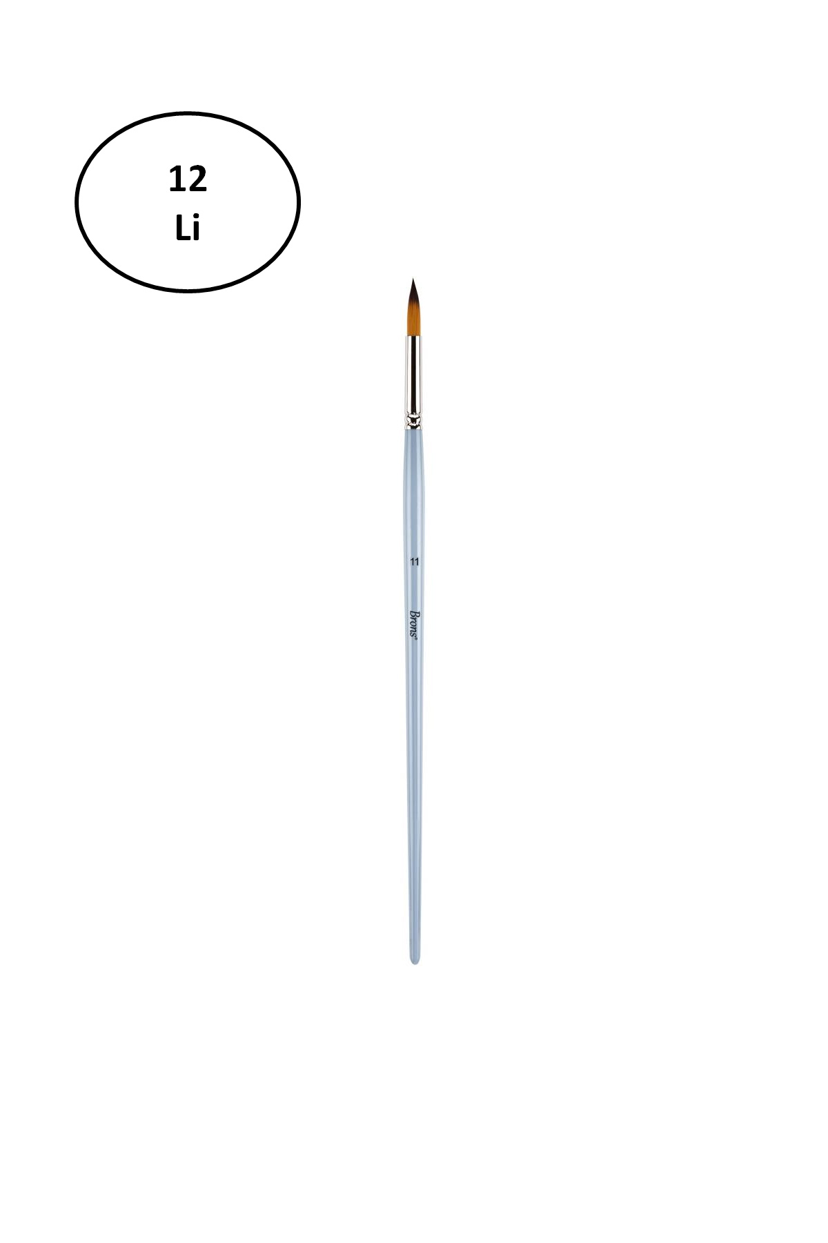 Just Cheap Store Brons 123 Seri Sulu Boya Ve Akrilik Boya Fırçası No:11 12'Li