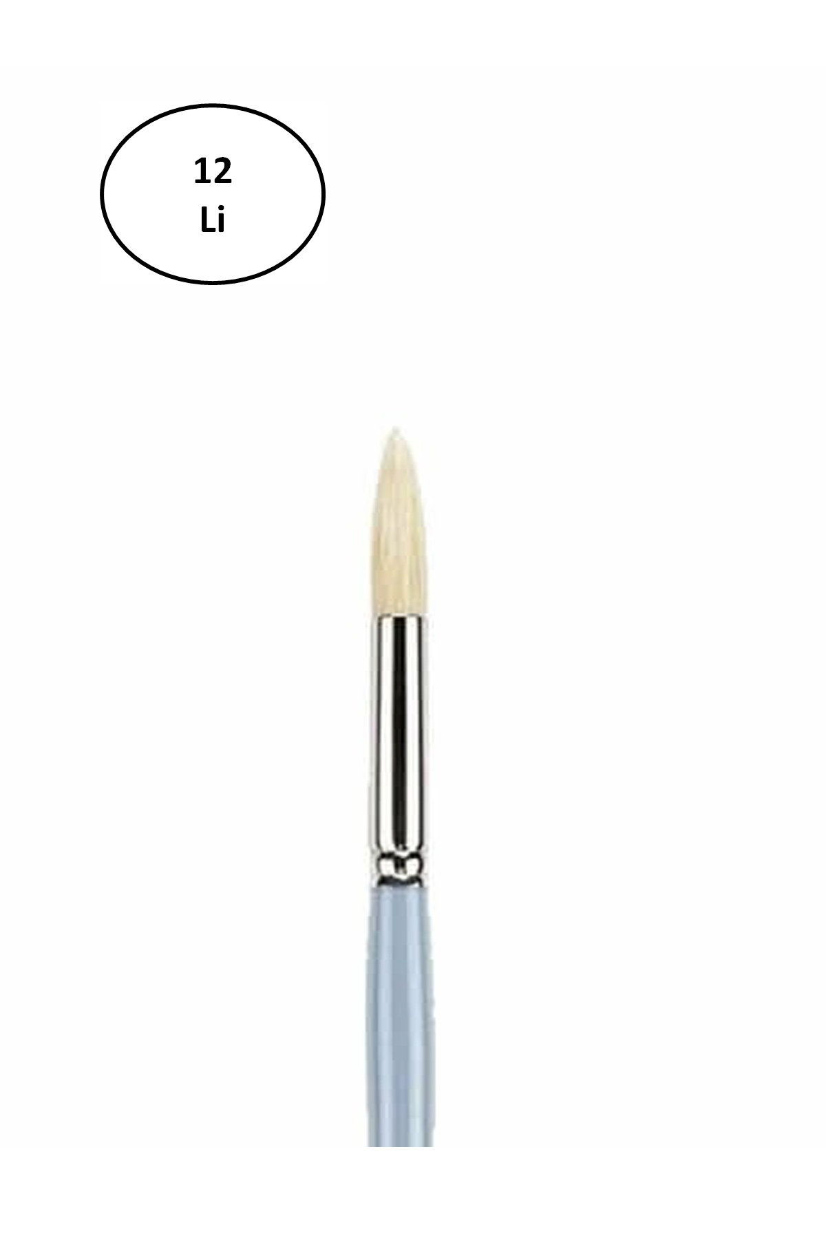 Just Cheap Store Brons Br-2058 123 Serisi No:16 Uzun Sap Yağli Boya Firçasi 12'Li