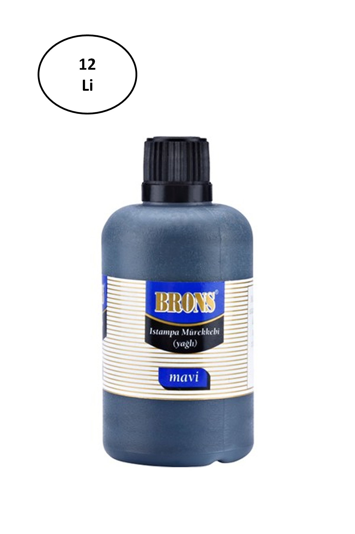 Just Cheap Store Brons Br-329 İstampa Mürekkebi 50 Cc Mavi 12'Li