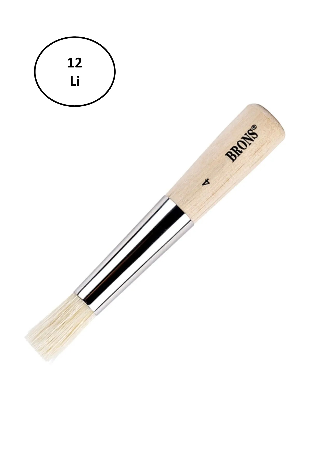 Just Cheap Store Brons Br-662 115 Serisi No:4 Tampon Firça 12'Li