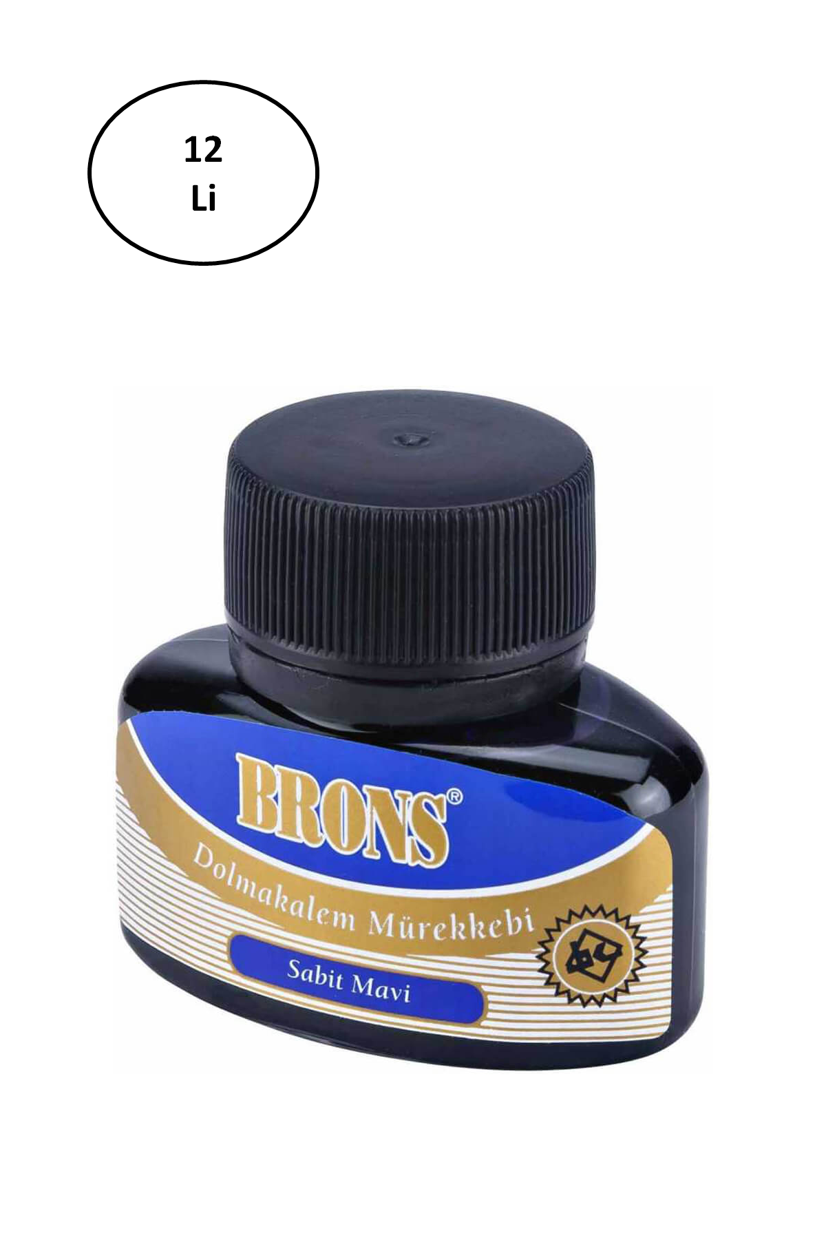 Just Cheap Store Brons Dolma Kalem Mürekkebi Mavi Br-312 12'Li