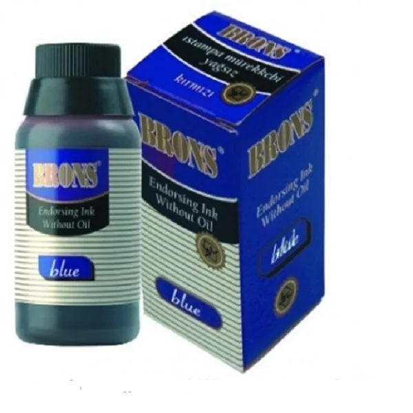 Brons Istampa Mürekkebi Yağlı 30 CC Mavi BR-315 (1 Adet)