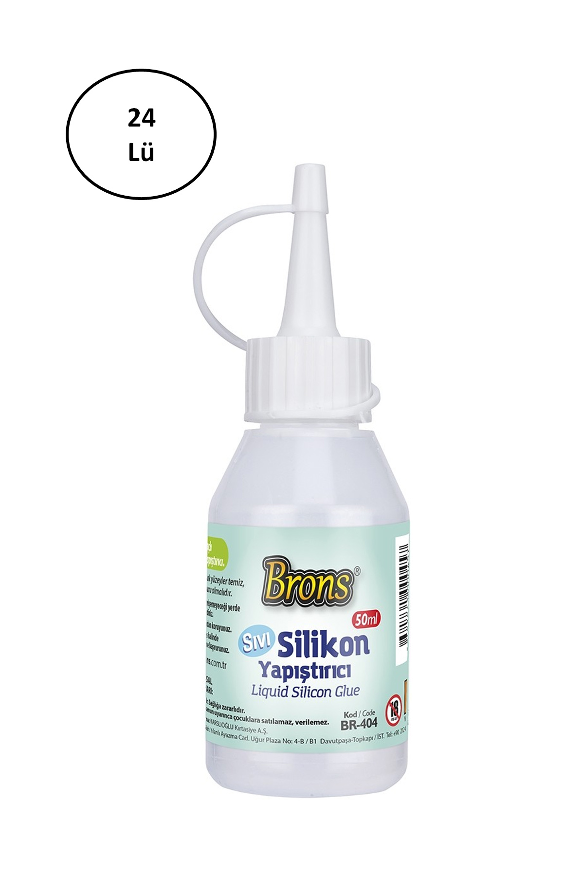 Just Cheap Store Brons Sivi Silikon Yapiştirici 50 Gram 24'Lü