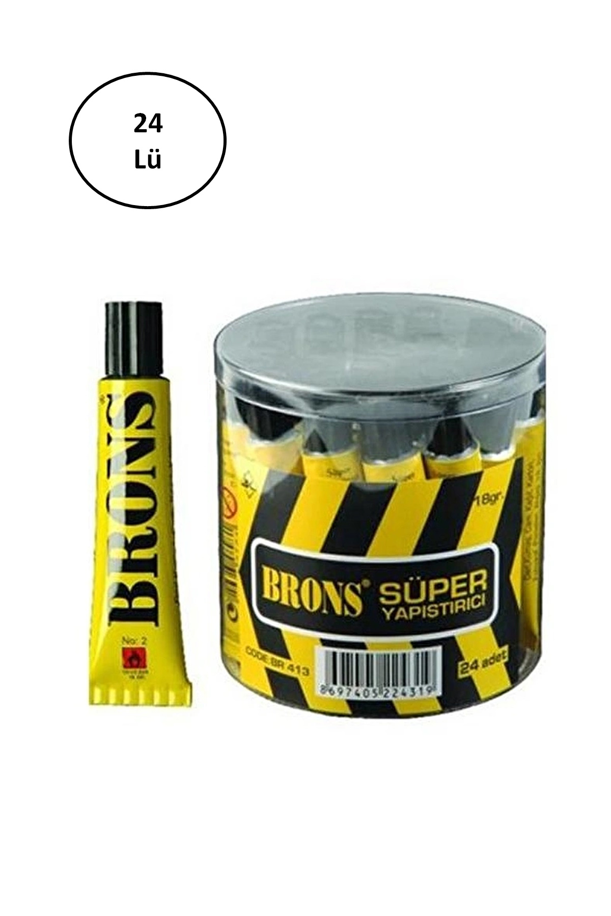 Just Cheap Store Brons Sivi Yapiştirici Solventsiz Süper No:2 18 Gr Br 413 24'Lü