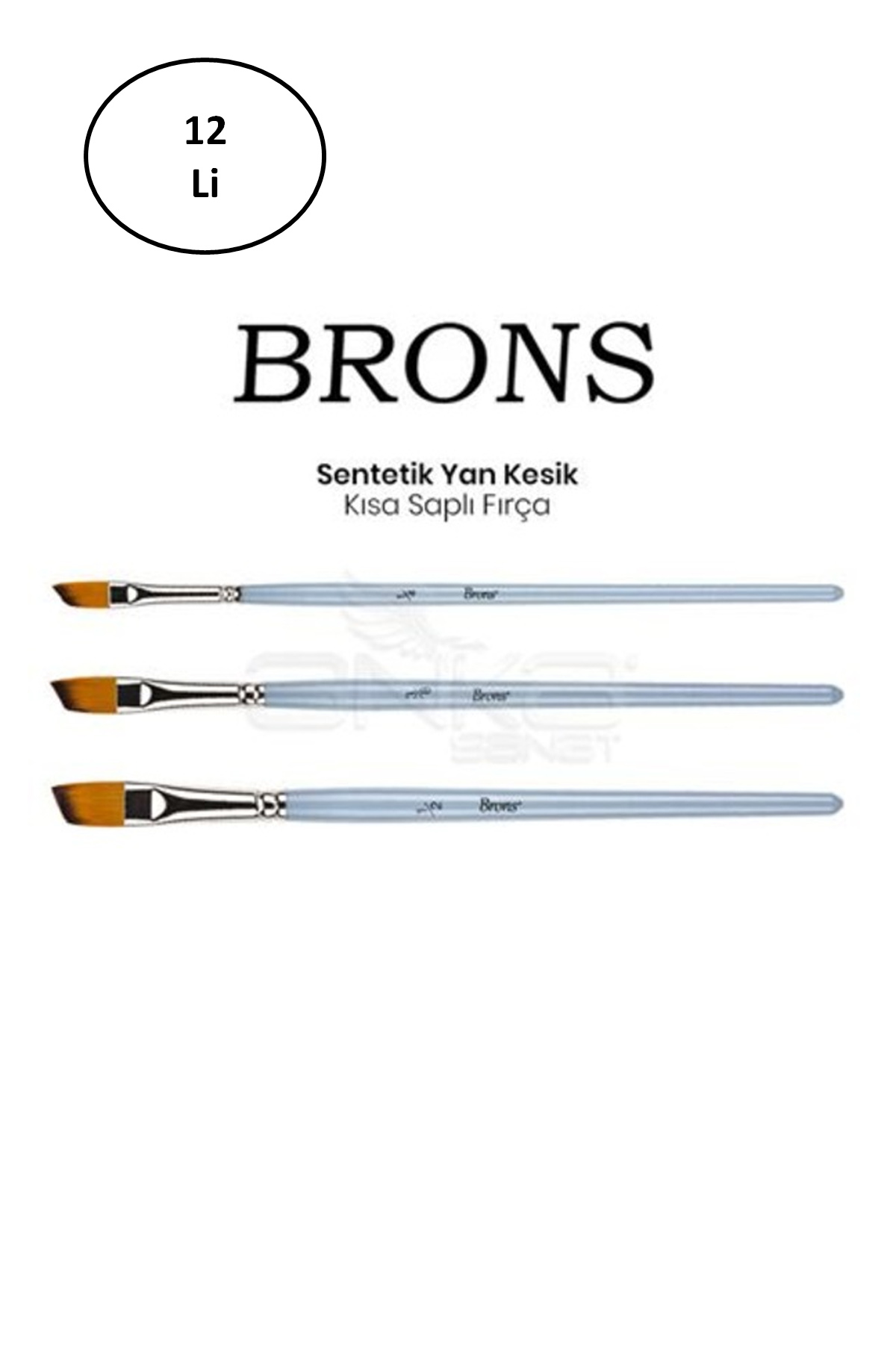 Brons Tavşan Ayağı Fırça 13 Mm (Br-2092) 12'li