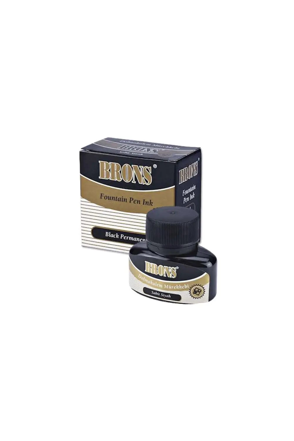 BRONS YAZI MÜREKKEBİ SİYAH 35 CC