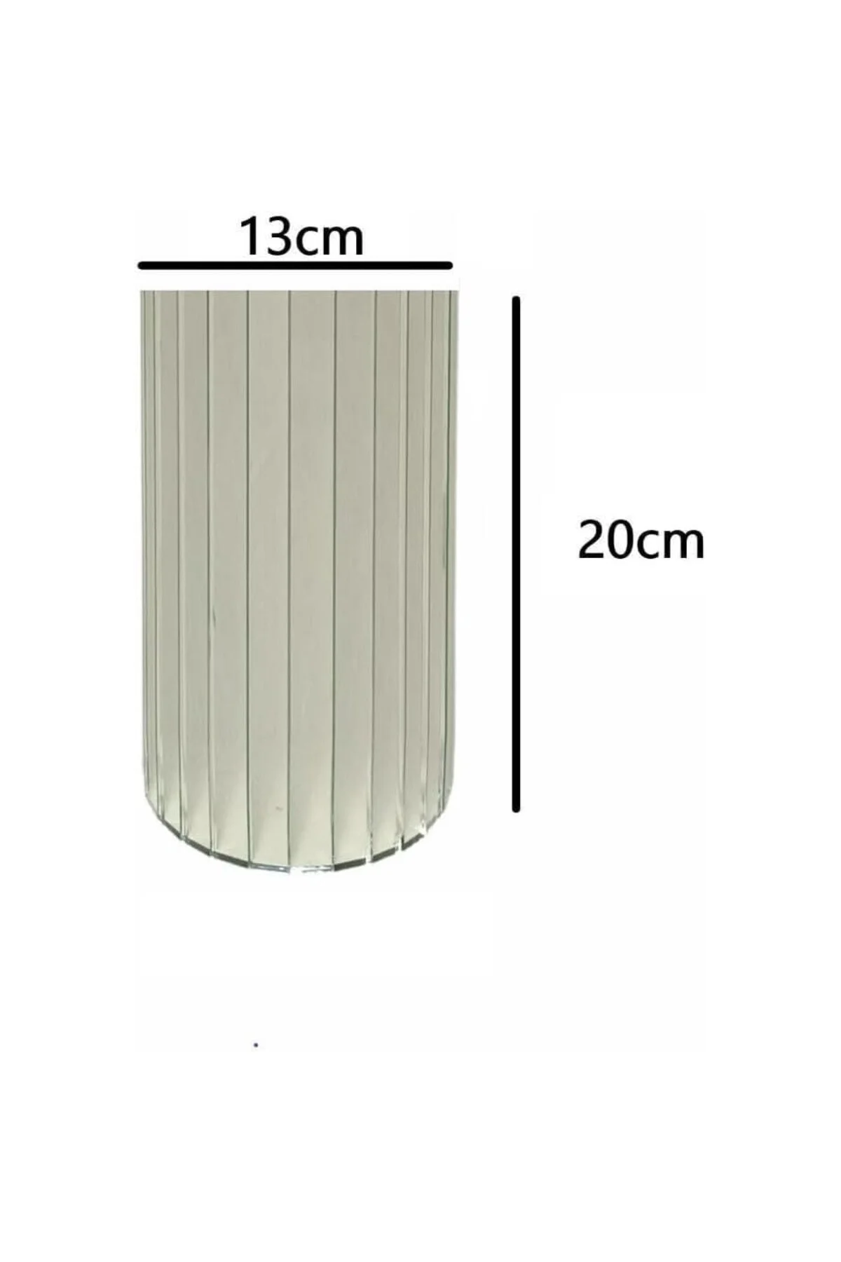 Bronz Aynalı Vazo-Ayna Vazo-Dekorasyon Yuvarlak 20cm