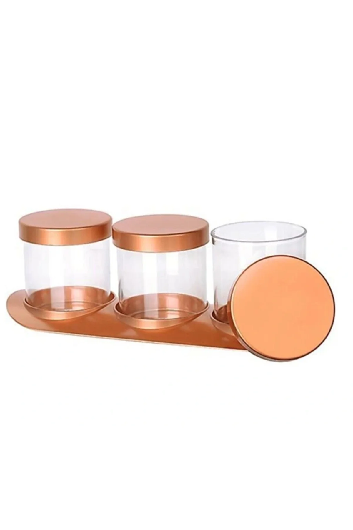 Bronz Baharat Seti Lüx 3Lü Set - Görsel 3