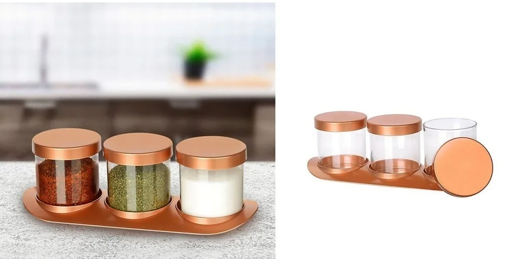 Bronz Baharat Seti Lüx 3lü Set Bronz Baharat Seti Lüx 3lü Set