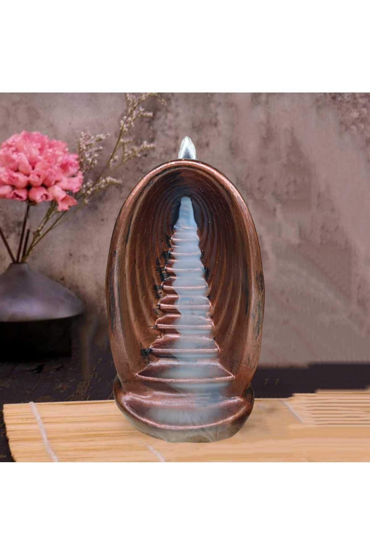 Dodemert Home Bronz Merdiven Şelalesi Geri Akışlı Beton Tütsülük