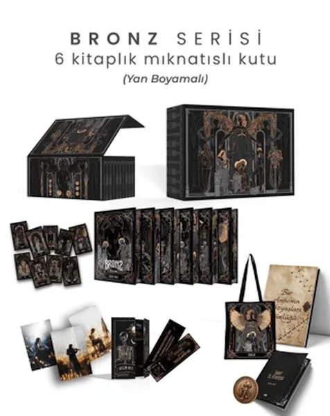 Bronz Serisi 6 Kitaplık Mıknatıslı Kutu - Yan Boyamalı (Ciltli) Fiyatı, Yorumları ve Özellikleri