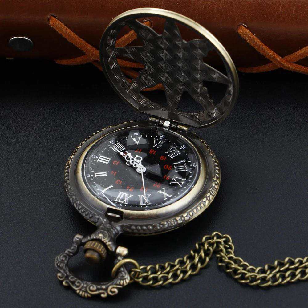 Stillove Bronz Zümrüt Yeşili Antik Güneş Ve Kutup Yıldızı Figürlü Köstekli