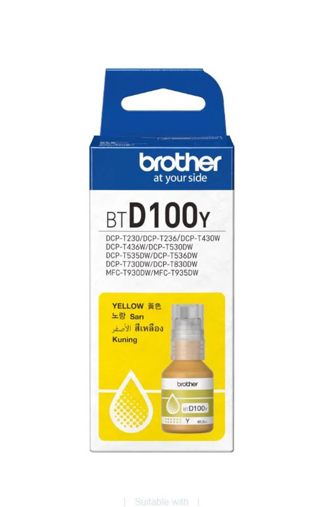 Brother BTD100Y Yellow Sarı 5.000 Sayfa Şişe Mürekkep DCP-T430-T5