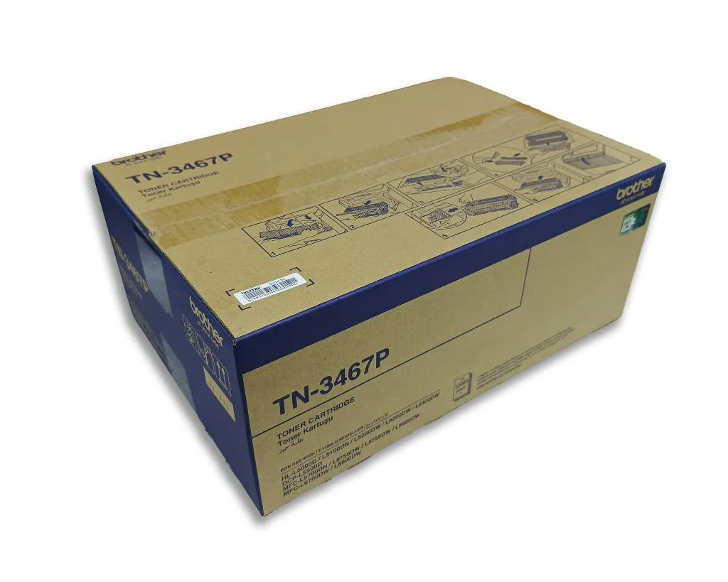 BROTHER TN-3467 Siyah Toner Orjinal (12000 Sayfa) BROTHER TN-3467 Siyah Toner Orjinal (12000 Sayfa)