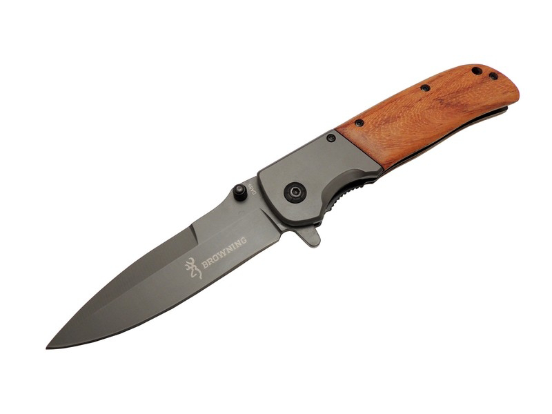Browning DA 86 Kahverengi Kamp Çakı 22,5cm - Yarı Otomatik, Kemer